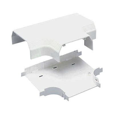 Accesorio en "T", para uso con canaleta T70, Material PVC Rígido, Color Blanco Mate | T70TIW