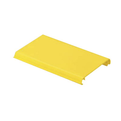Tapa Con Bisagra a Presión Para Canaleta FiberRunner™ FR4X4YL10, de PVC Rígido, Color Amarillo, 3 m de Largo | FRHC4YL10