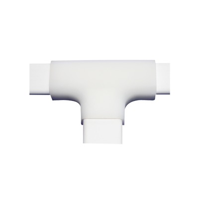 Sección en "T " de PVC auto extinguible, para canaleta TMK0812 (3 Piezas) (5040-02001) | TMK-0812-T