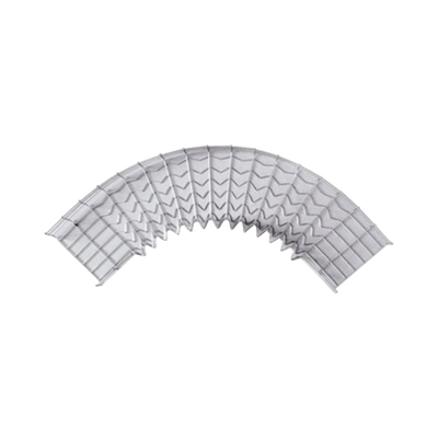 Curva Pre-Fabricada Horizontal de 90° con medidas de 54 mm de Peralte y 200 mm Ancho (54/200 mm) | CH-C90-54/200EZ