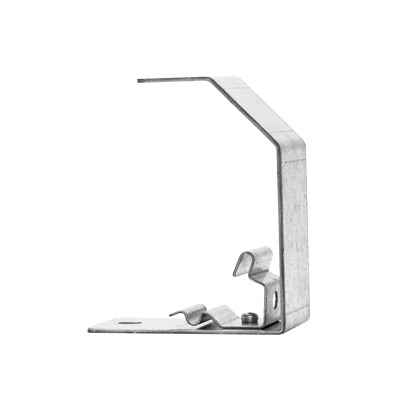Estribo de suspensión, suspende charolas de 50 y 100 mm de ancho, acabado Electro Zinc | MG-64-161EZ