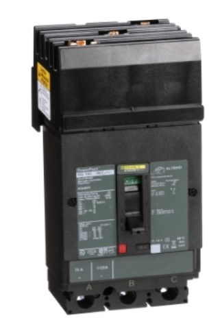 SSMELE Interruptor termomagnético PowerPacT H, de 70A, 3 polos, 18kA a 600V, I-Line Modelo: HGA36070