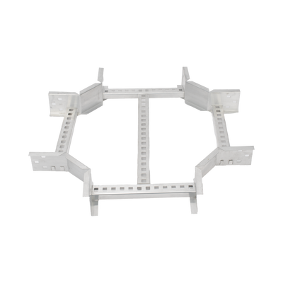 Derivación "X" Horizontal de Aluminio Perfil Z / Peralte 3 1/4" / Ancho 9"/ Radio 8" / Incluye Tornillería (CHXHEZ314R8X9AK) | CHXE8R8X9AK