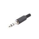 Conector macho de 6,3 mm con funda de plastico (estereo) | EP-TRS