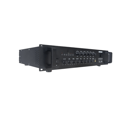 Amplificador de Audio | Bluetooth | 120 W | 6 Zonas con Control de Volumen Independiente | 70/ 100V COM | Montaje en Rack | Voceo y Musica Ambiental | DS-QAE0A120G1-VB6/110