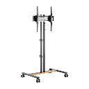 Soporte Móvil para Pantalla | Compatibilidad VESA 200x200 hasta  600x400 / Ruedas con Frenos / Ajuste de Altura y Ángulo / Soporte para TV de hasta 55 Pulgadas / Capacidad de Peso 35 kg | FS47-44T-01W