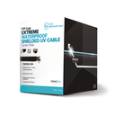 Bobina de 152.5 Metros (500 Pies) Cat6+ Calibre 23 Exterior Blindado Tipo FTP Para Climas Extremos, UL Para Aplicaciones de Video Vigilancia y Redes de Datos. Para Uso en Intemperie. | PRO-CAT-6-EXT/500