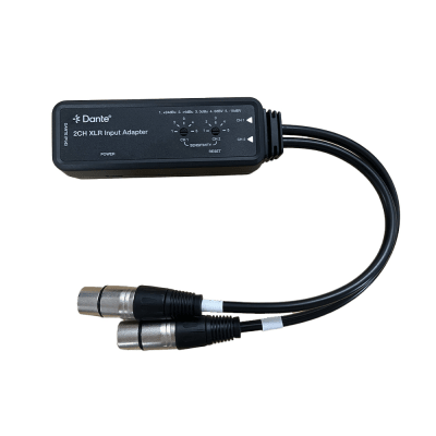 Extensor de Audio Dante® | 2CH XLR Input Adapter | Entrada XLR Balanceada/No Balanceada 2 Canales | Salida Digital Dante® 2CH | Latencia Configurable 1, 2 o 5 ms | Ancho de Banda 100M | Compatible con HDMI 1.4 | Protección ESD IEC 61000-4-2 | EPP-AUD2XEN