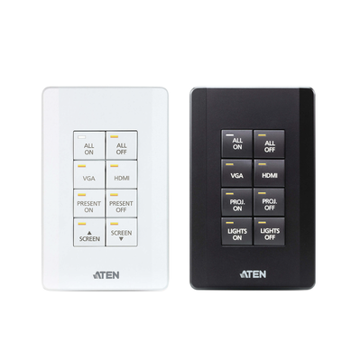 Sistema de control ATEN | Teclado de 8 botones (EE. UU., 1GANG) | BLANCO | | VK108US
