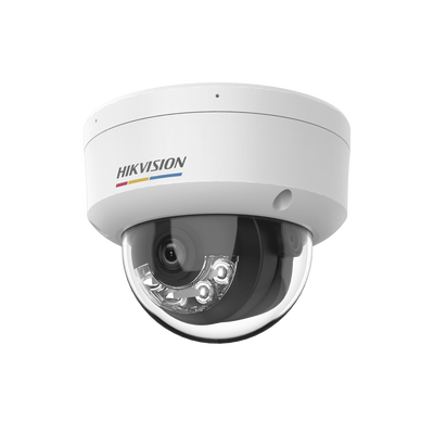 [ColorVu 3.0 + MD 3.0] Domo IP 2 Megapixel / Lente 2.8 mm / 30 mts IR + 30 mts Luz Blanca / Micrófono Integrado / ACUSENSE Lite / Exterior IP67 / IK08 / dWDR / PoE / Micro SD | DS-2CD1127G3-LIUF