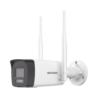 Bala IP 4 Megapixel / Lente 2.8 mm / Dual Light (30 mts IR + 30 mts Luz Blanca) / Wi-Fi / ACUSENSE /  Audio Bidireccional (Micrófono y Bocina) / IP66 / dWDR / Micro SD | DS-2CV1043G2-LIDWF(B)