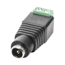 Adaptador Hembra Tipo Jack de 3.5 mm Polarizado de 12 Vcc / Terminales Tipo Tornillo / Polarizado (+/-) / Ideal para Cámaras de Video Vigilancia | JR-53