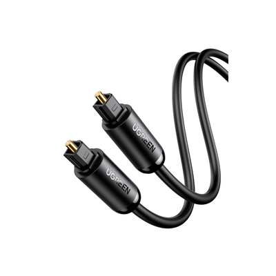 Cable Óptico Toslink (S/PDIF) de Alta Calidad para Audio Digital / 3 Metros (9.84 Pies) / Tapa de Protección / Dolby 7.1 Canales / Diseño Durable / Plug & Play / Color Negro | 70893