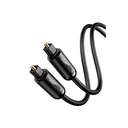 Cable Óptico Toslink (S/PDIF) de Alta Calidad para Audio Digital / 3 Metros (9.84 Pies) / Tapa de Protección / Dolby 7.1 Canales / Diseño Durable / Plug & Play / Color Negro | 70893
