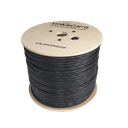 Bobina de Cable Siamés Cat5e CCA + 2 Cables Gruesos (16 AWG) para Alimentar Cámaras Más Lejos / 305 Metros (1000 Pies) / Instalación en Exterior / Uso Industrial para Climas Extremos | EP-CAT-5E-V2P