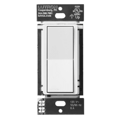 (CasetaWireless) Úselo con el dispositivo principal (atenuador inteligente Diva o interruptor) para ubicaciones múltiples: tipo escalera | DVRFASWH