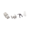 Plug RJ45 Cat6A Blindado, Terminación en Campo, Compatible con Todas las Categorías, con Clip Protector de Seguro | ZP1-6AS-01S