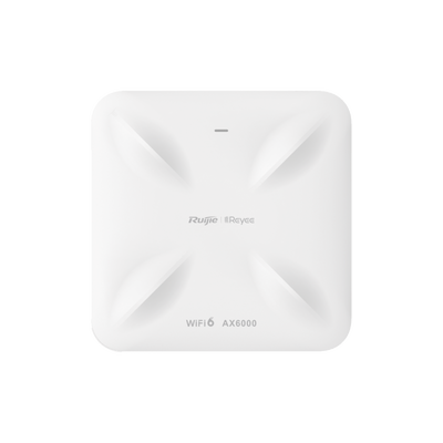 Punto de Acceso Mesh Wi-Fi 6 con doble puerto multi-gigabit 2.5G Interior en Techo hasta 5.9 Gbps, doble banda 802.11 AX6000 MU-MIMO 4x4 | RG-RAP2260(H)