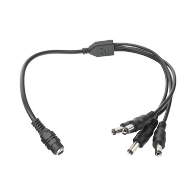 Cable con Conector Jack Hembra de 3.5 mm con 4 Salidas de Jack Macho (Divisor de Energía) / Tipo Pulpo / 4 Conectores Macho / 1 Conector Hembra / Jack de 3.5 mm | JR-F52