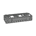Organizador de Cables Horizontal CableTek, Sencillo (Solo Frontal), Para Rack de 19in, 1 UR | DCHS1