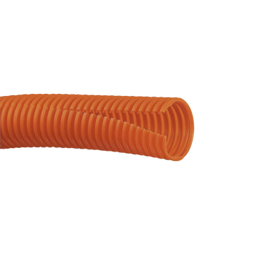 Tubo Corrugado Abierto para Protección de Cables, 1in (25.4 mm) de Diámetro, 30.5 m de Largo, Color Naranja | CLT100F-C3