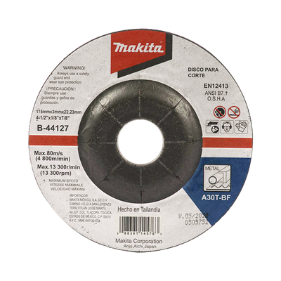 Disco de corte para metal de 4 1/2" | B-44127