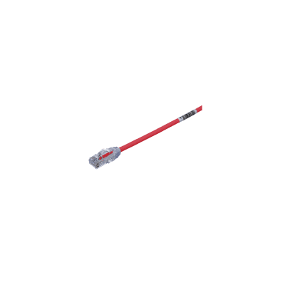 Cable de Parcheo UTP Cat6A, CM/LSZH, Diámetro Reducido (28AWG), Color Rojo, 4.57 Metros (15 Pies) | UTP28X15RD