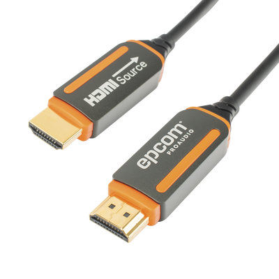 Cable HDMI de Fibra Óptica de 15 Metros (49.21 Pies) | Alta Definición | Versión 2.0 | Alta Velocidad 18Gbps | 4K@60Hz | HDCP 2.2 | Resistente a EMI y RFI | EP-FOH-4K-15M