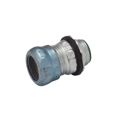 Conector de Compresión Impermeable aislado de Acero Galvanizado para Pared Delgada de 3/4" . | HUB-2913RT