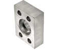 SSMEC CONTRABRIDA SOLDABLE DE 1-1/2" COD. 61PARA 3000 PSI, BARRENOS PARA TORNILLOSUNC, EN ACERO INOXIDABLE. Mod: W61-24-24-SS (Cara plana)