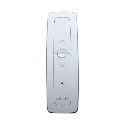 Control remoto 1 canal para motores de persiana Somfy con señal inalámbrica, instrucciones: sube, baja y detener, con posición favorita programada. | SITUO1RTSPURE