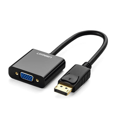 Convertidor DP Macho a VGA Hembra (Negro). | 20415
