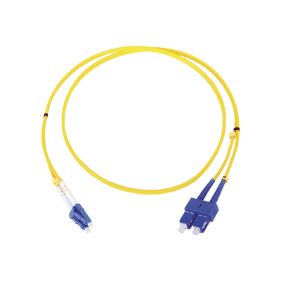 Jumper de Fibra Óptica Monomodo LC/SC Duplex de 1 Metro (3.28 Pies) | LP-FO-6060B