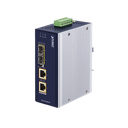 Convertidor de Medios Industrial de 2 Puertos SFP 100/1000X a 2 Puertos RJ45 10/100/1000T 802.3bt PoE++ | IGUP-2205AT