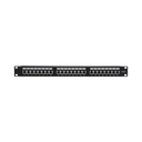 Panel de Parcheo de Impacto (110) Blindado (STP) de 24 Puertos Cat6, 19 Pulgadas | LP-PP-630