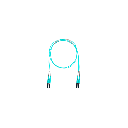 Jumper de Fibra Optica Multimodo 50/125 OM4, LC-LC Duplex, OFNR (Riser), Color Aqua, 30 Metros (98.43 Pies) | FZ2ERLNLNSNM030
