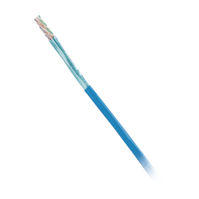Bobina de Cable Blindado F/UTP de 4 Pares, Cat6, LSZH (Libre de Gases Tóxicos), Color Azul, 305 Metros (1000 Pies) | PFL6004BU-G
