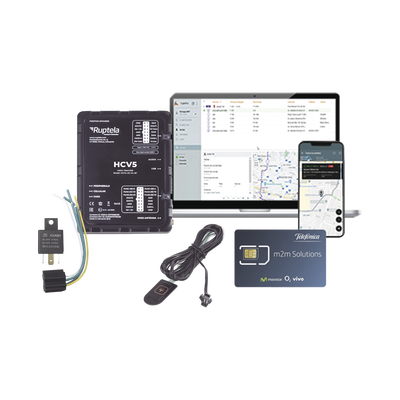 Kit de Localizador 4G LTE CATM1/ Incluye 1 MICROSIM25GPS y servicio de datos por 1 año / 1 EPCOMGPSMENSUAL / RELAY / Botón SOS | HCV5KIT2