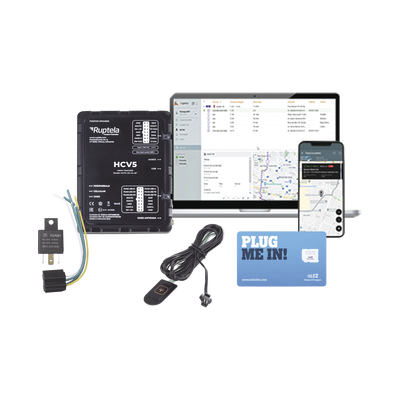 Kit de Localizador 4G LTE / Incluye 1 MICROSIM30M2M + 1 VOUCHER1M + 1 EPCOMGPSMENSUAL + 12VRELAY + Botón SOS | HCV5KIT