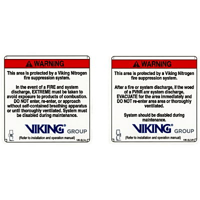 Señalamiento de Advertencia Exterior Nitrogeno | Sistemas de Extinción Oxeo | 24587-S