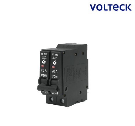 SSMELE Interruptor termomagnético 2 polos 20 A, 120 - 240 V, Marca: Volteck