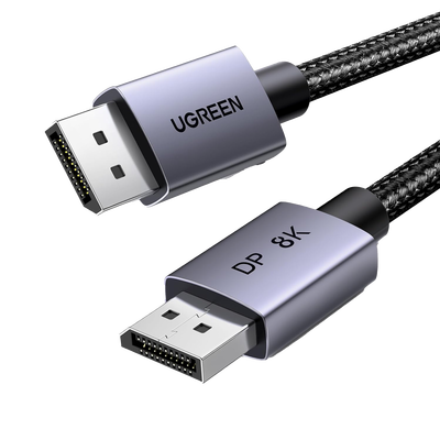 Cable DisplayPort 1.4 | 3 Metros (9.84 Pies) | Resolución 8K@60Hz | Blindaje Interno Múltiple | 3D/HDR+/HDCP | 32.4 Gbps | FreeSync G-Sync | Certificado VESA | Núcleo de Cobre Estañado | Malla de Nylon | Carcasa de Aluminio | 25906