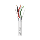 Bobina de 305 Metros (1000 Pies) de Cable 4 x 22 AWG BLINDADO / RISER / Color Blanco / Para Aplicaciones de Audio, Seguridad y Control | 2204-1101