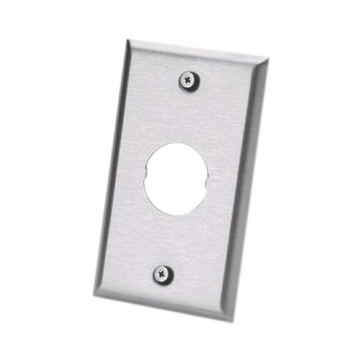 Placa de Pared IndustrialNet?, Para 1 Conector Industrial, de Acero Inoxidable | IAEFP1