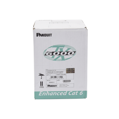 Bobina de Cable UTP 305 Metros (1000 Pies) de Cobre, TX6000™ PanNet, Reelex, Gris Internacional, Categoría 6 Mejorado (23 AWG), PVC (CM), de 4 Pares | PUC6004IG-FE