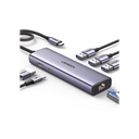 HUB USB-C (Docking Revodok) 6 en 1 | 3 Puertos USB-A 3.0 (5 Gbps) | USB-C PD 100W | HDMI 4K@30Hz | Entrada 1 RJ45 (Gigabit Ethernet) | Chip de Última Generación | Potente Disipación de Calor |  Caja de Aluminio. | 15598