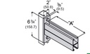 SSMART Mensula Unicanal doble  de acero galvanizado MOD: SC371