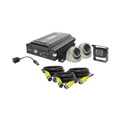 KIT DVR PARA VEHICULO /  INCLUYE /  CÁMARAS PARA INTERIOR /  CÁMARA PARA EXTERIOR, / 2MP AHD /  CABLES EXTENSORES / ADAPTADOR LAN. | XMR401NHDSKIT