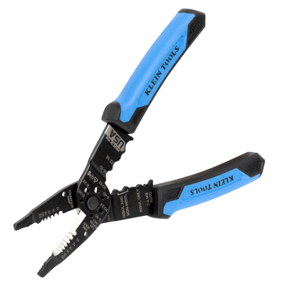 Pinzas Pelacables Multiuso / Pela Cables Sólidos 10-20 AWG y Trenzados 12-22 AWG / Capacidad Ponchado Terminales 10-22 AWG / Corte Tornillos 4-40 a 10-32 / Acero Óxido Negro / Mangos TPE Ergonómicos | 1025