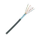 Bobina de Cable Planta Externa con Gel, de 4 Pares, Cat6A, Blindado F/UTP, Color Negro, 305 Metros (1000 Pies) | PFO6X04BL-CEG